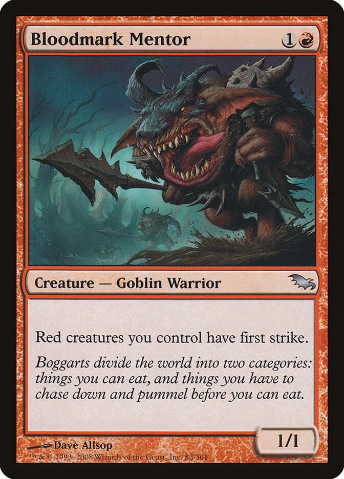 Bloodmark Mentor 83 card from Shadowmoor