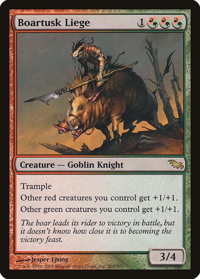 Boartusk Liege 202 card from Shadowmoor