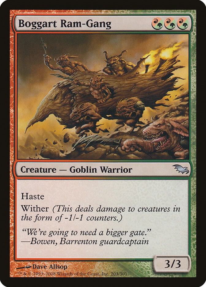 Boggart Ram-Gang 203 card from Shadowmoor