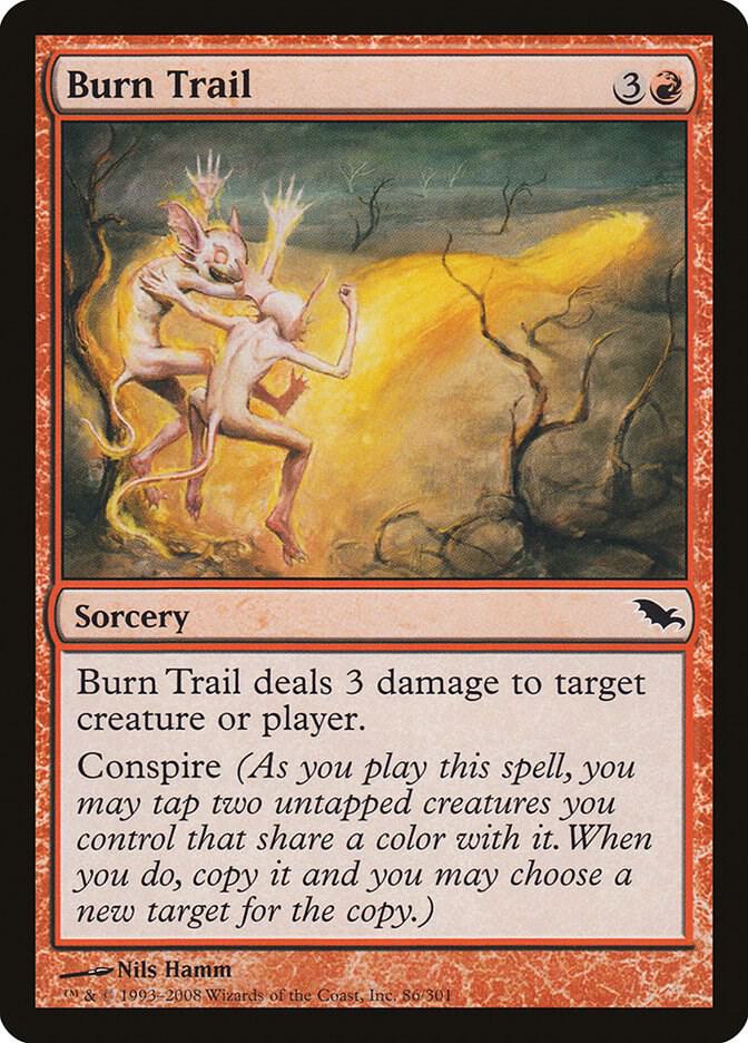 Burn Trail 86 card from Shadowmoor