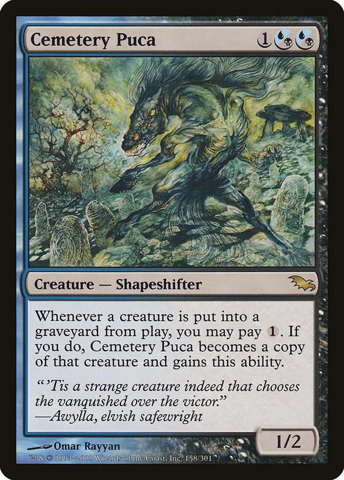 Cemetery Puca 158 card from Shadowmoor