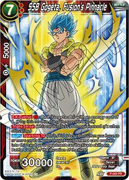 SSB Gogeta, Fusion's Pinnacle P-093 card from Promotion Cards