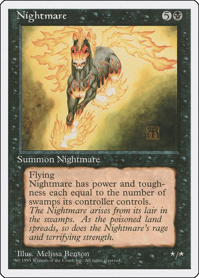 Nightmare card from Fourth Edition