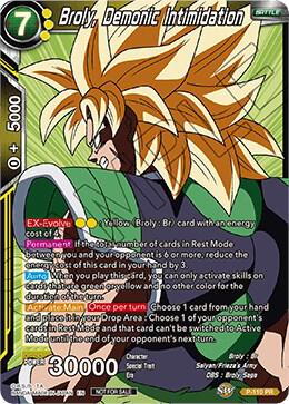 Broly, Demonic Intimidation (Broly Pack Vol. 3) P-110 card from Promotion Cards