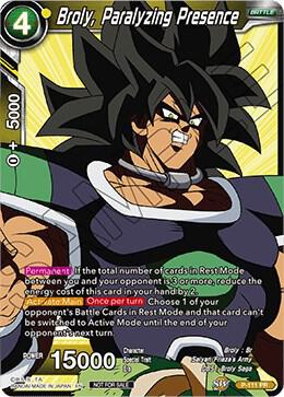 Broly, Paralyzing Presence (Broly Pack Vol. 3) P-111 card from Promotion Cards