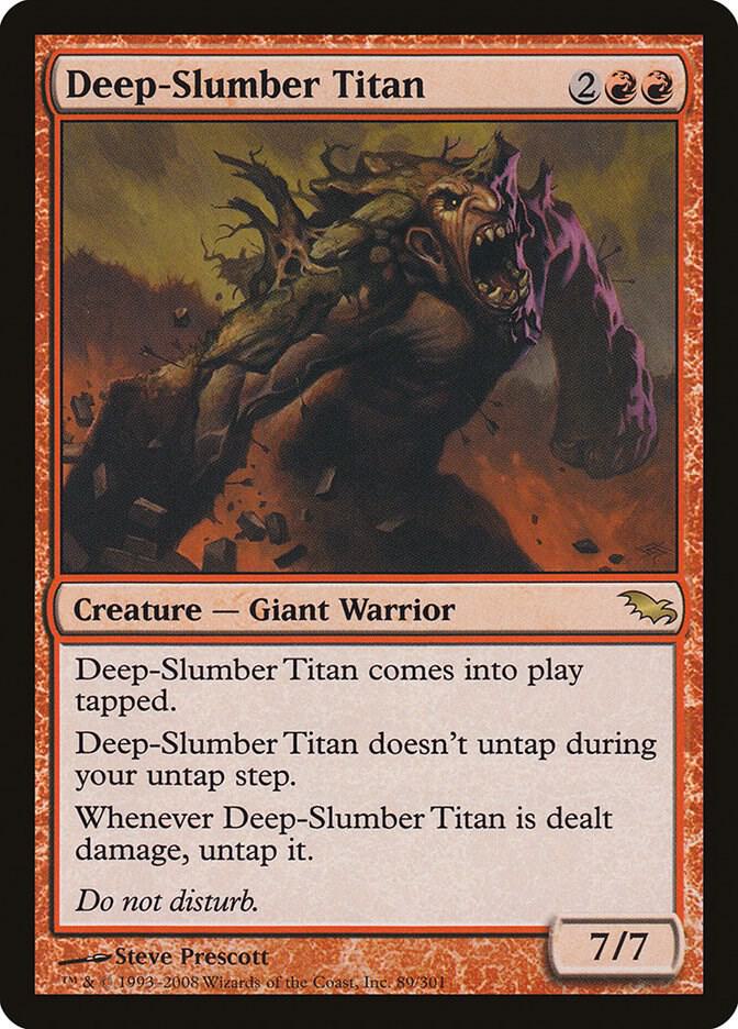 Deep-Slumber Titan 89 card from Shadowmoor