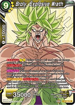 Broly, Explosive Wrath P-106 card from Promotion Cards