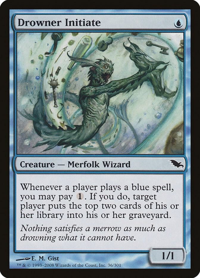 Drowner Initiate 36 card from Shadowmoor