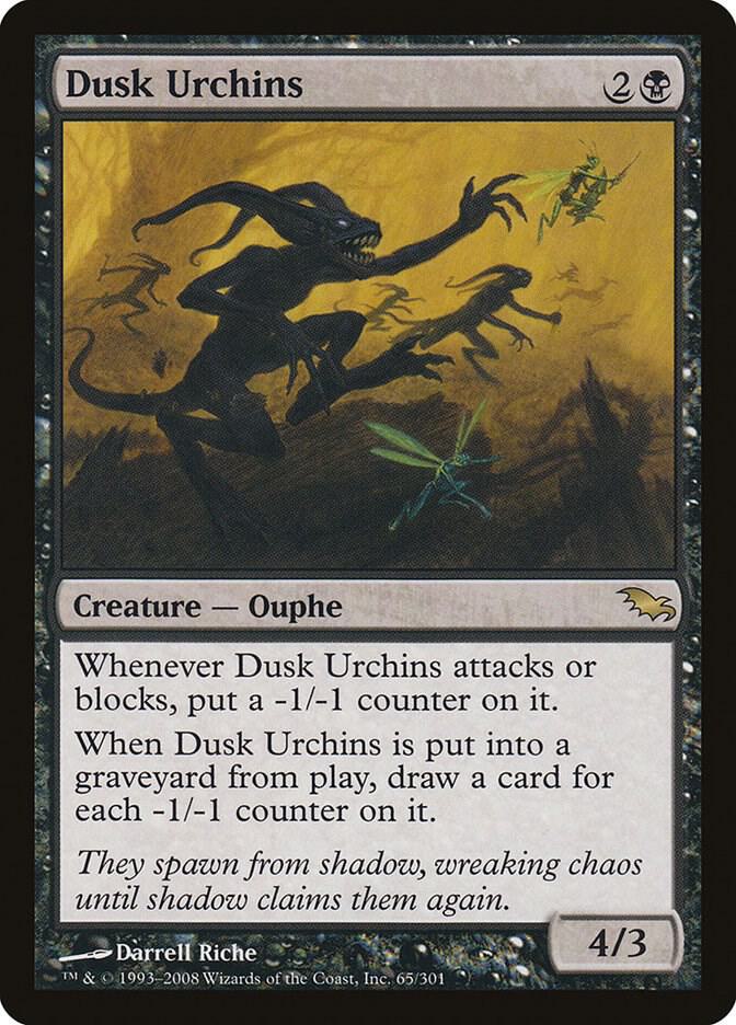 Dusk Urchins 65 card from Shadowmoor