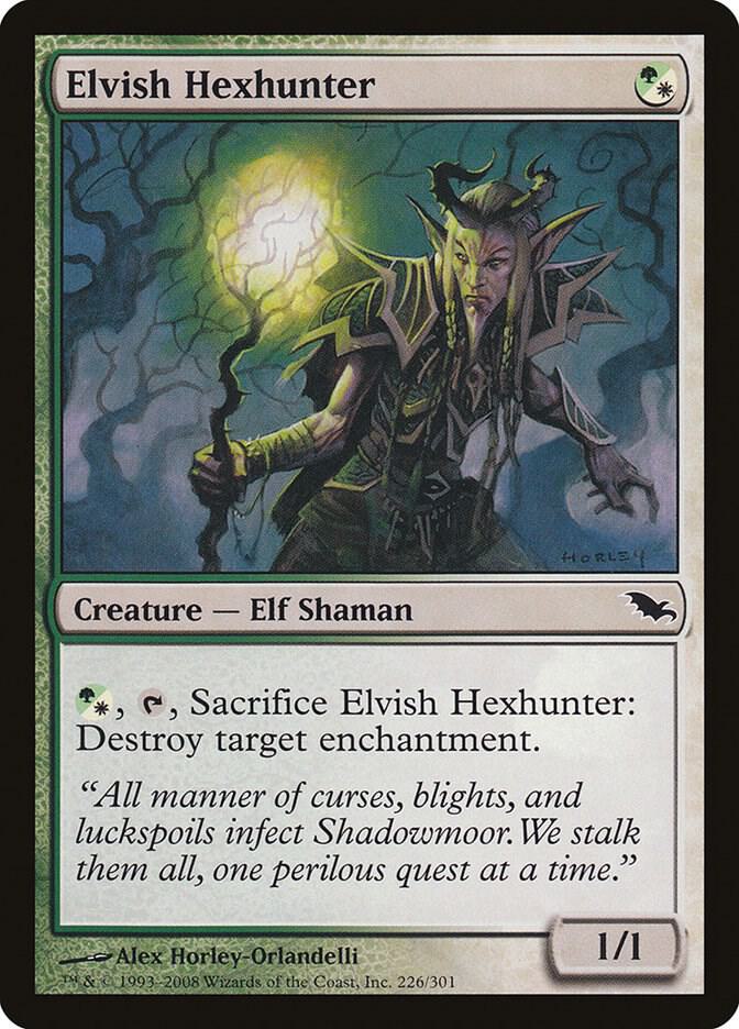 Elvish Hexhunter 226 card from Shadowmoor