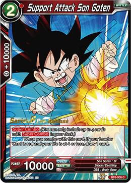 Support Attack Son Goten BT6-006_PR card from Destroyer Kings Pre-Release Cards