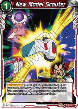 New Model Scouter BT6-024_PR card from Destroyer Kings Pre-Release Cards