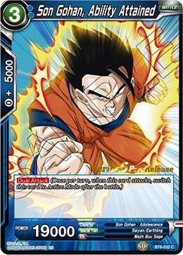 Son Gohan, Ability Attained BT6-032_PR card from Destroyer Kings Pre-Release Cards