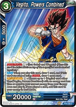 Vegito, Powers Combined BT6-036_PR card from Destroyer Kings Pre-Release Cards