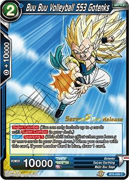 Buu Buu Volleyball SS3 Gotenks BT6-039_PR card from Destroyer Kings Pre-Release Cards