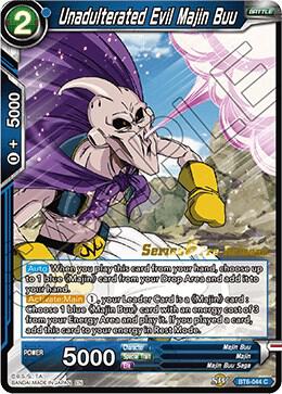 Unadulterated Evil Majin Buu BT6-044_PR card from Destroyer Kings Pre-Release Cards