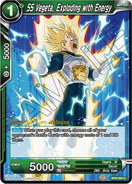 SS Vegeta, Exploding with Energy BT6-056_PR card from Destroyer Kings Pre-Release Cards