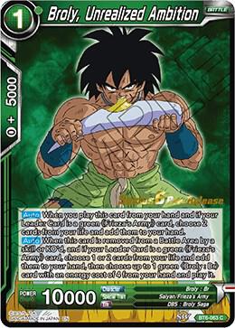 Broly, Unrealized Ambition BT6-063_PR card from Destroyer Kings Pre-Release Cards