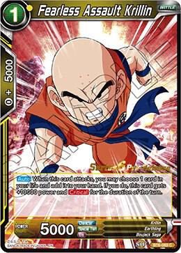 Fearless Assault Krillin BT6-089_PR card from Destroyer Kings Pre-Release Cards
