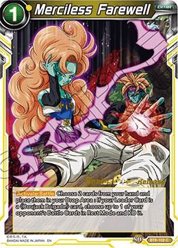 Merciless Farewell BT6-102_PR card from Destroyer Kings Pre-Release Cards