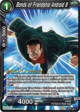 Bonds of Friendship Android 8 BT6-114_PR card from Destroyer Kings Pre-Release Cards