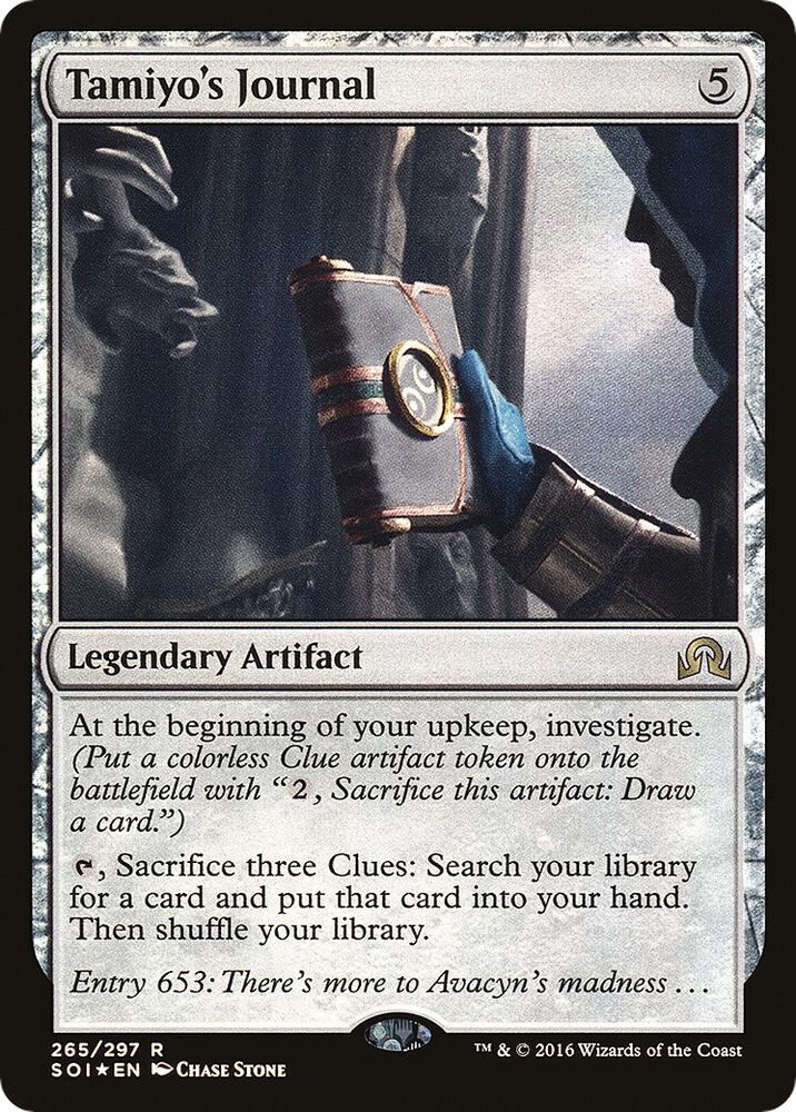 Tamiyo's Journal (Entry 653) 265 card from Shadows over Innistrad