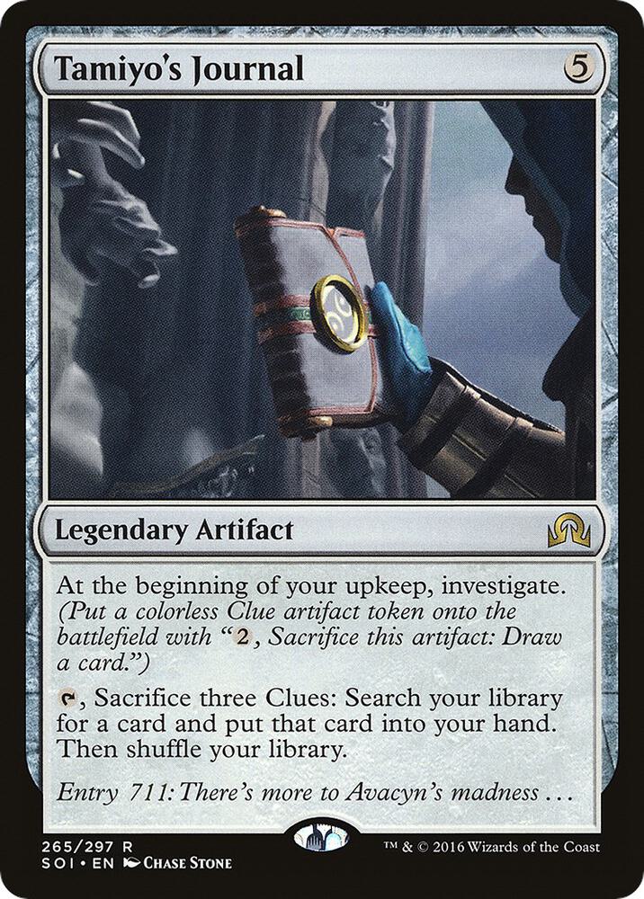 Tamiyo's Journal (Entry 711) 265 card from Shadows over Innistrad
