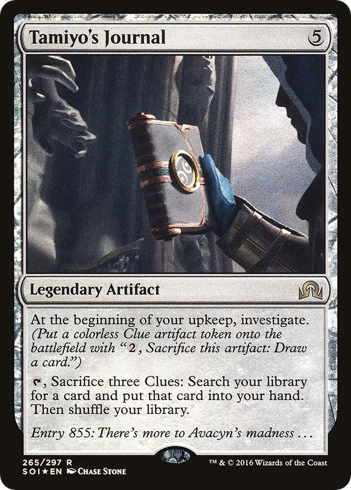 Tamiyo's Journal (Entry 855) 265 card from Shadows over Innistrad