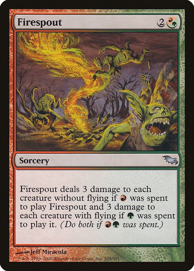 Firespout 205 card from Shadowmoor
