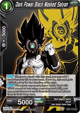 Dark Power Black Masked Saiyan (Event Pack 3 - 2019) BT5-112_PR card from Promotion Cards