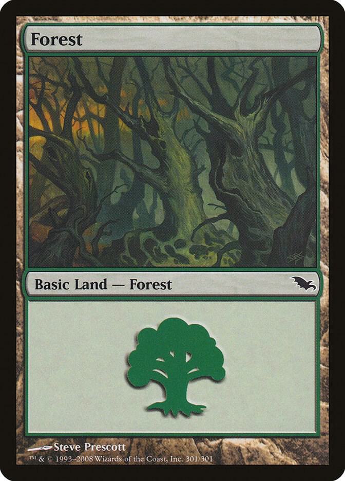 Forest 301 card from Shadowmoor