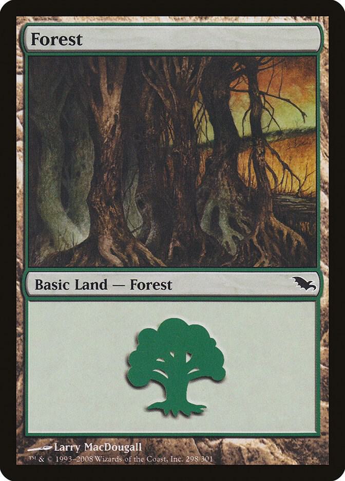 Forest 298 card from Shadowmoor