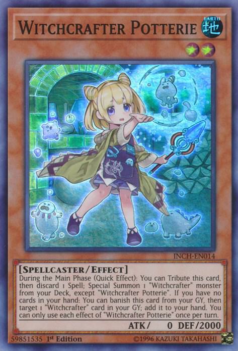 Witchcrafter Potterie INCH-EN014 card from The Infinity Chasers