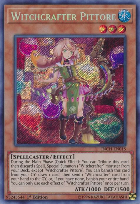 Witchcrafter Pittore INCH-EN015 card from The Infinity Chasers