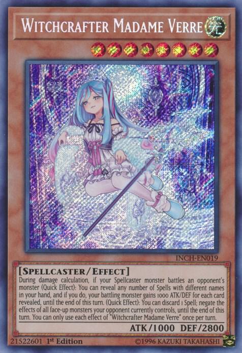 Witchcrafter Madame Verre INCH-EN019 card from The Infinity Chasers