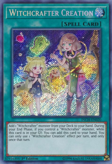 Witchcrafter Creation INCH-EN020 card from The Infinity Chasers