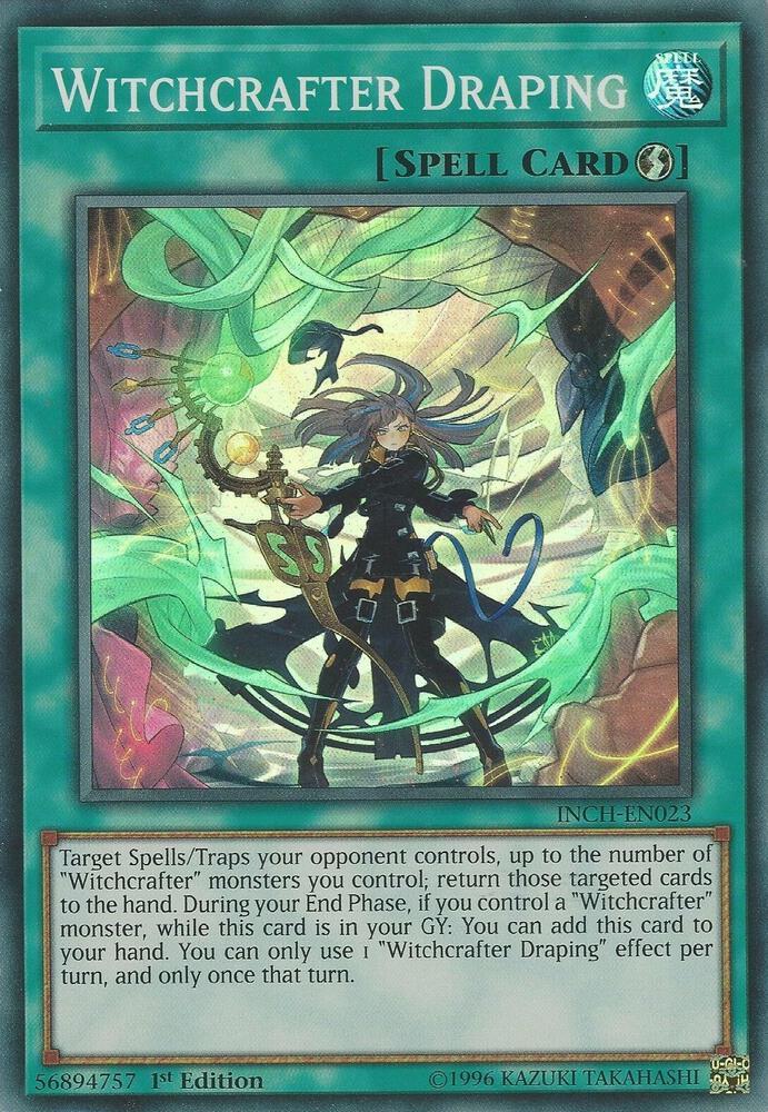 Witchcrafter Draping INCH-EN023 card from The Infinity Chasers