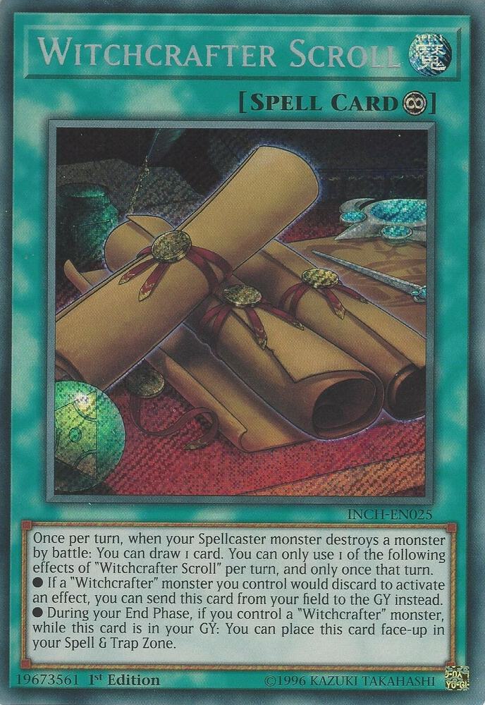 Witchcrafter Scroll INCH-EN025 card from The Infinity Chasers