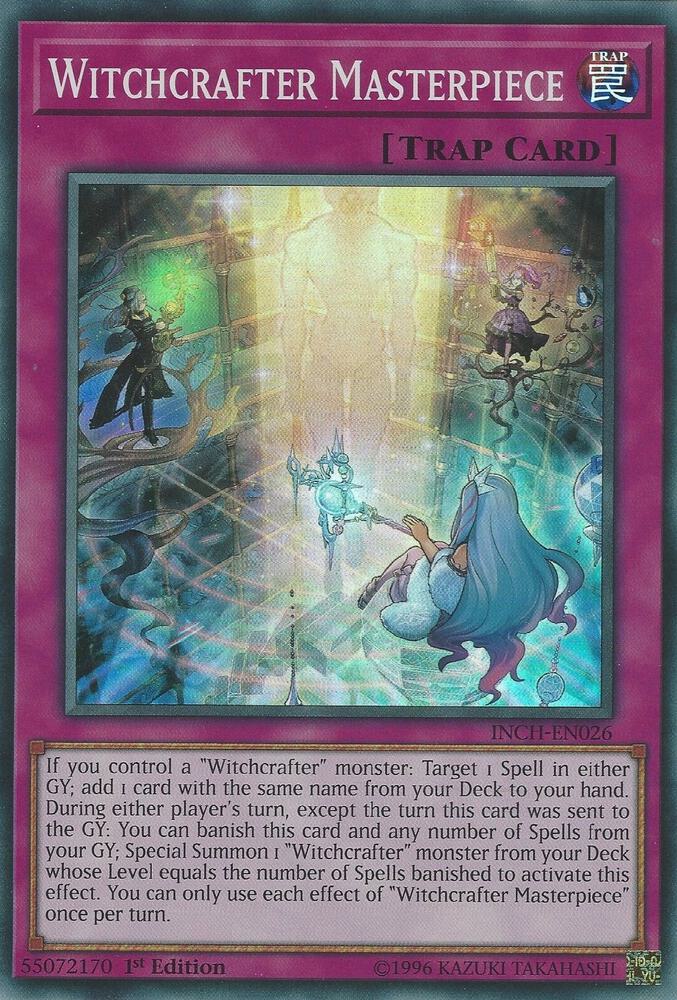 Witchcrafter Masterpiece INCH-EN026 card from The Infinity Chasers