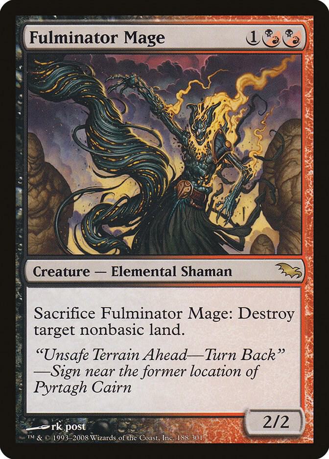 Fulminator Mage 188 card from Shadowmoor