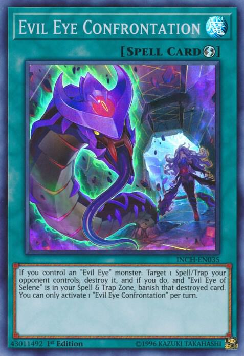 Evil Eye Confrontation INCH-EN035 card from The Infinity Chasers