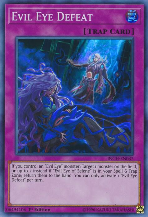Evil Eye Defeat INCH-EN037 card from The Infinity Chasers