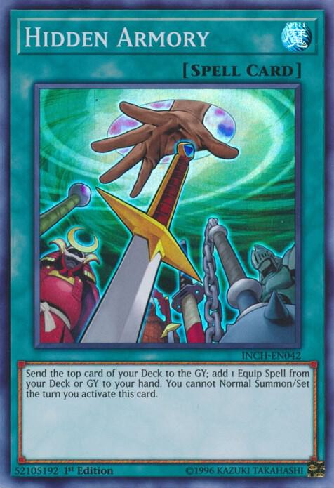 Hidden Armory INCH-EN042 card from The Infinity Chasers