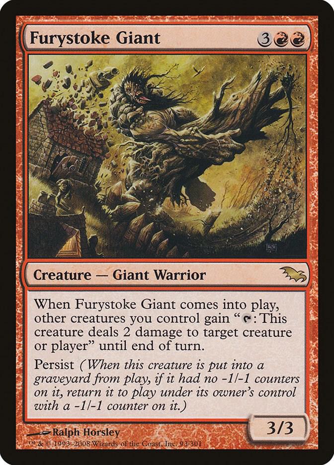 Furystoke Giant 93 card from Shadowmoor