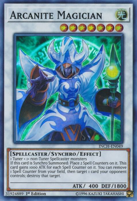 Arcanite Magician INCH-EN049 card from The Infinity Chasers