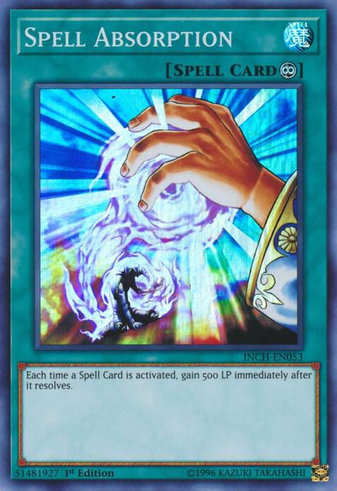 Spell Absorption INCH-EN053 card from The Infinity Chasers