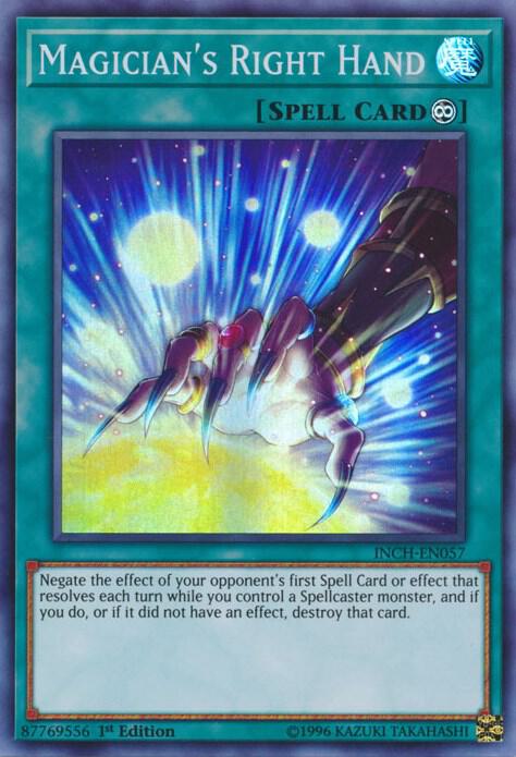 Magician's Right Hand INCH-EN057 card from The Infinity Chasers