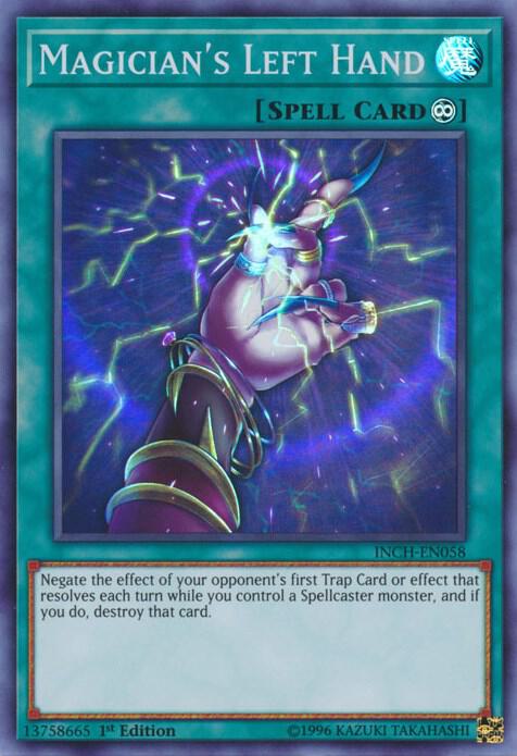 Magician's Left Hand INCH-EN058 card from The Infinity Chasers