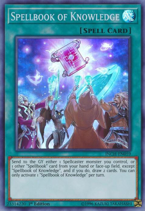 Spellbook of Knowledge INCH-EN059 card from The Infinity Chasers