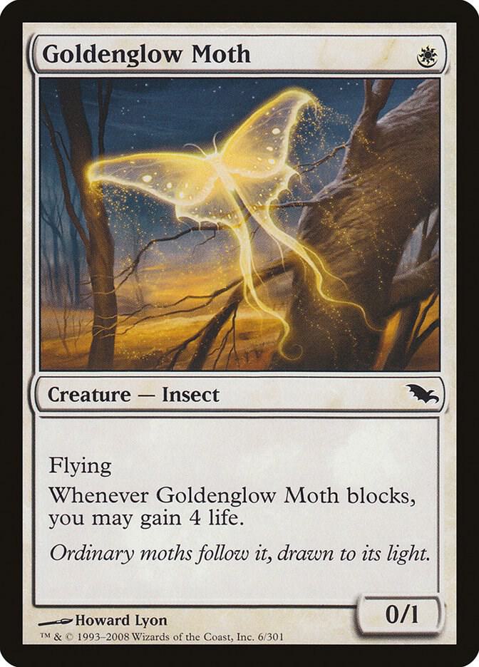 Goldenglow Moth 6 card from Shadowmoor